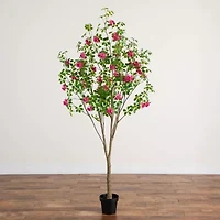Nearly Natural 7ft Dogwood Indoor Artificial Tree