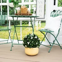 Nearly Natural 15" Boxwood Gardenia Artificial Plant