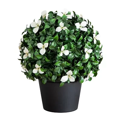 Nearly Natural 15" Boxwood Gardenia Artificial Plant