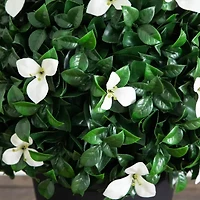 Nearly Natural 15" Boxwood Gardenia Artificial Plant