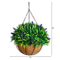 Nearly Natural 18" Lavender Artificial Plant