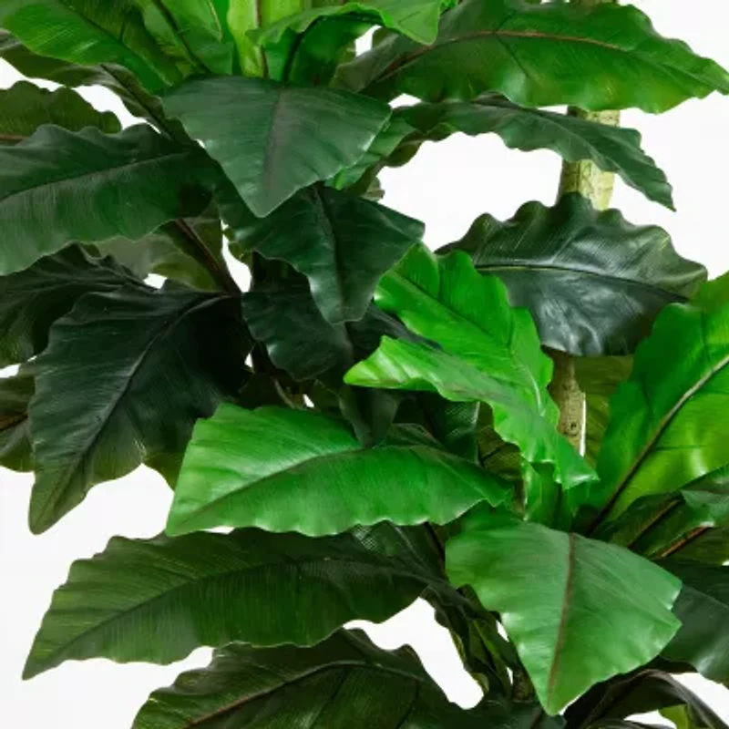 Nearly Natural 6ft Bird Nest Fern Indoor Outdoor Artificial Tree