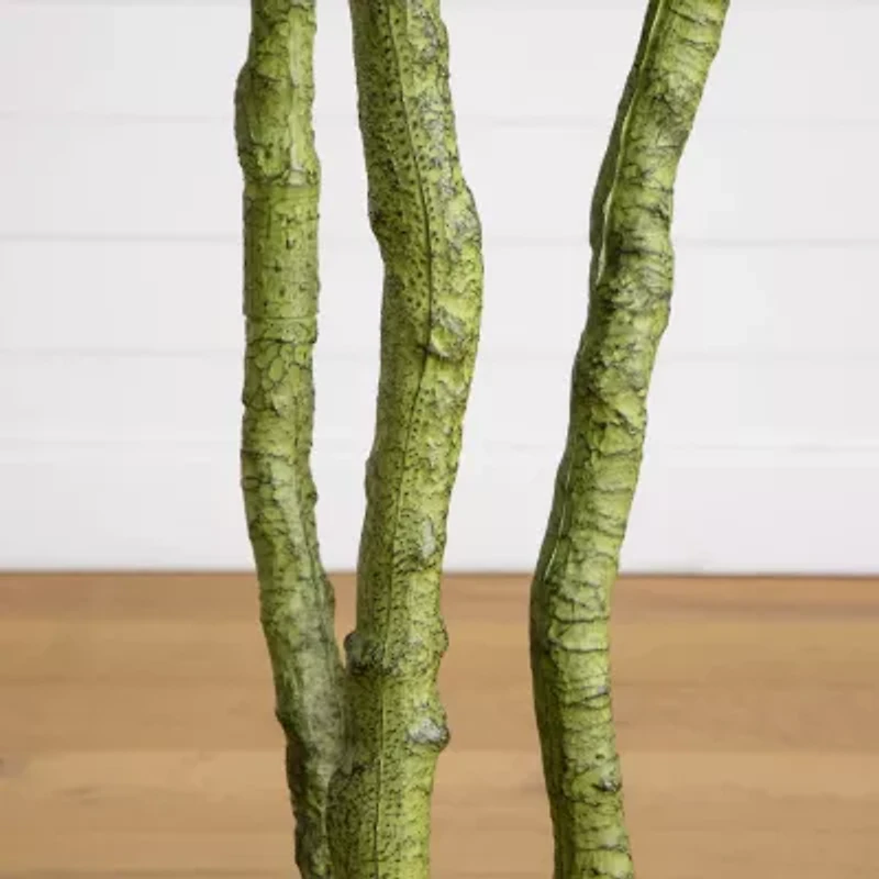 Nearly Natural 6ft Bird Nest Fern Indoor Outdoor Artificial Tree