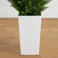 Nearly Natural 45" Cedar White Tower Indoor Outdoor Artificial Tree