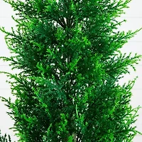 Nearly Natural 5ft Cypress Tower Indoor Outdoor Artificial Tree