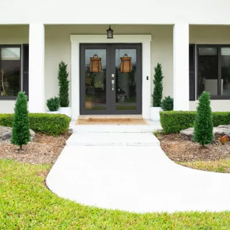 Nearly Natural 2-pc. 4ft Cedar Integrated Ground Stake Artificial Plant