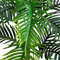 Nearly Natural 4ft Double Robellini Palm Indoor Outdoor Artificial Tree