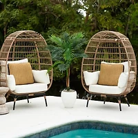 Nearly Natural 4ft Double Robellini Palm Indoor Outdoor Artificial Tree