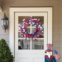 Glitzhome 24" Floral Wreath