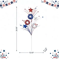 Glitzhome Stars And Donuts Picks Floral Arrangement