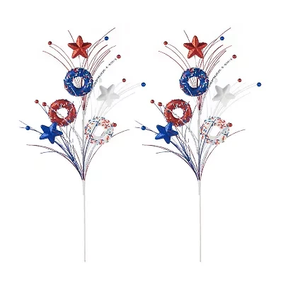 Glitzhome Stars And Donuts Picks Floral Arrangement