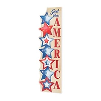 Glitzhome 42" Lighted Stacked Stars Porch Sign