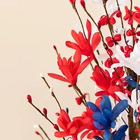 Glitzhome 21" Floral Tabletop Tree