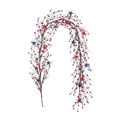 Glitzhome 72" Stars And Berry Garland