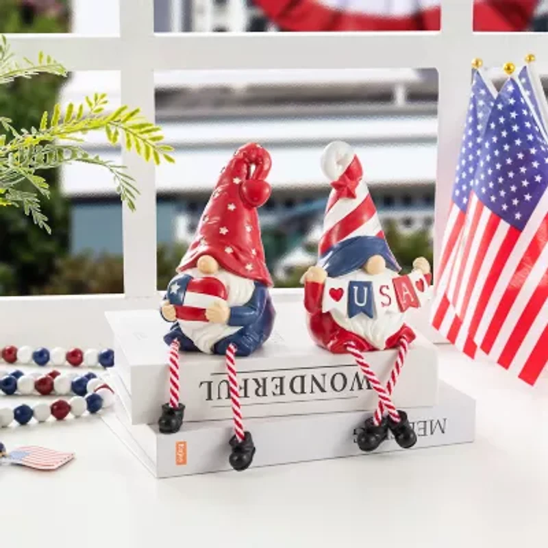Glitzhome Americana Polyresin Tabletop Decor