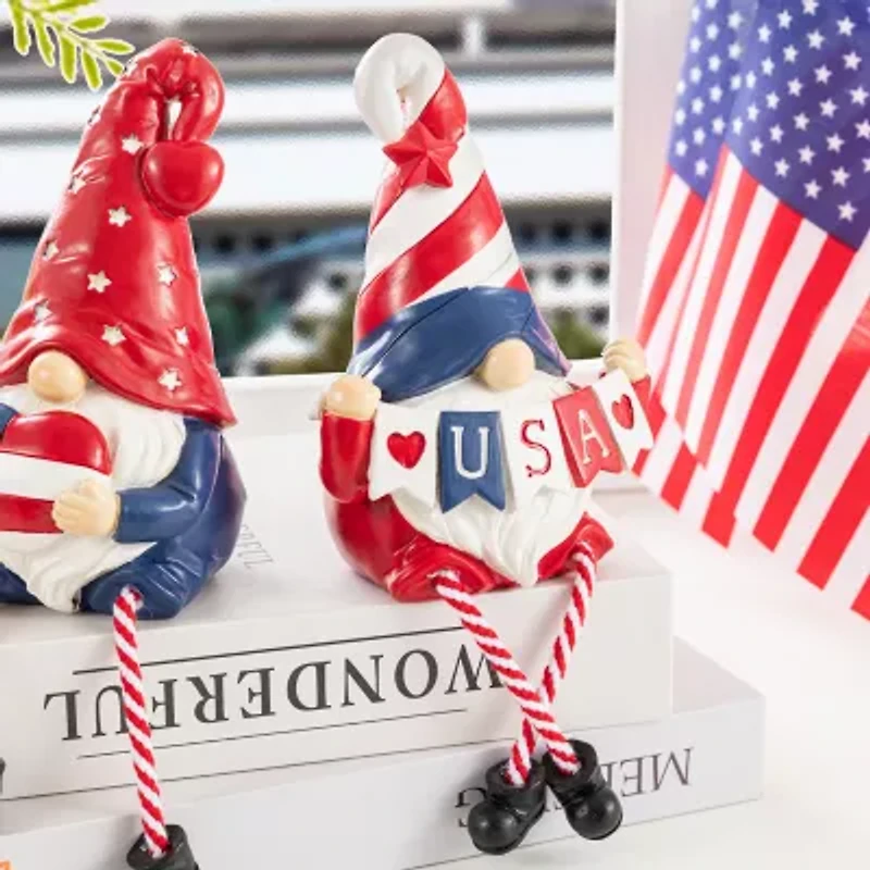 Glitzhome Americana Polyresin Tabletop Decor