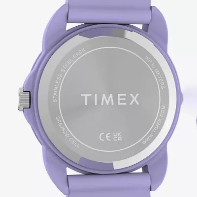 Timex Girls Purple Strap Watch Tw2y59600jt