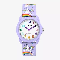 Timex Girls Purple Strap Watch Tw2y59600jt
