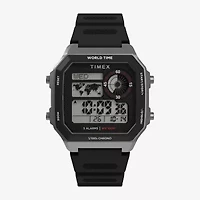 Timex Mens Digital Black Strap Watch Tw5m68800jt