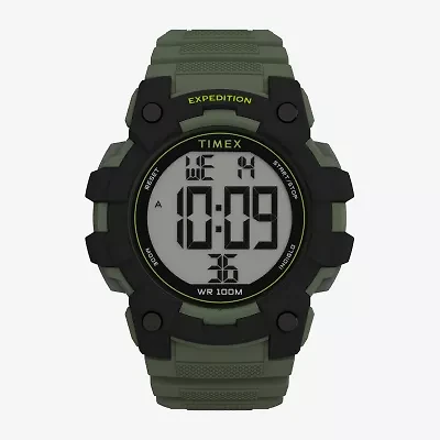 Timex Mens Digital Green Strap Watch Tw4b35400jt