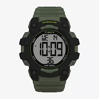 Timex Mens Digital Green Strap Watch Tw4b35400jt