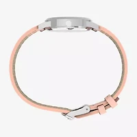 Timex Womens Pink Leather Strap Watch Tw2y67000jt