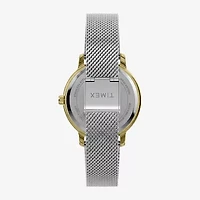 Timex Womens Silver Tone Stainless Steel Bracelet Watch Tw2y48800jt