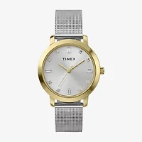 Timex Womens Silver Tone Stainless Steel Bracelet Watch Tw2y48800jt