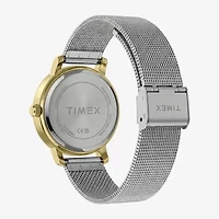 Timex Womens Silver Tone Stainless Steel Bracelet Watch Tw2y48800jt