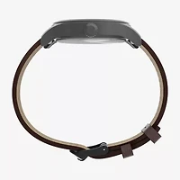 Timex Mens Brown Leather Strap Watch Tw2y63100jt