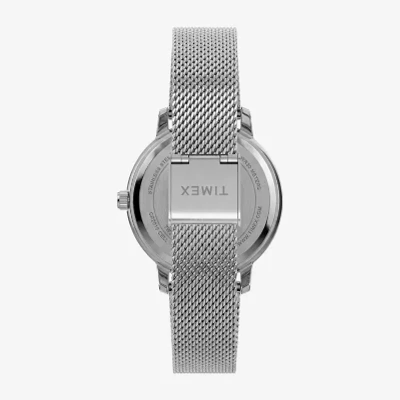 Timex Womens Silver Tone Stainless Steel Bracelet Watch Tw2y48600jt