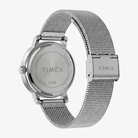 Timex Womens Silver Tone Stainless Steel Bracelet Watch Tw2y48600jt