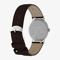 Timex Timex Peanuts Weekender 38mm Baseball Brown Leather Strap Watch Tw2y51500jt Mens Brown Leather Strap Watch Tw2y51500jt