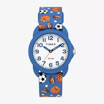 Timex Boys Blue Strap Watch Tw2y59900jt