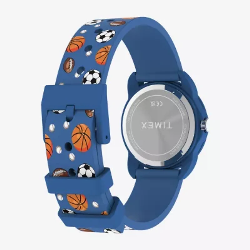 Timex Boys Blue Strap Watch Tw2y59900jt