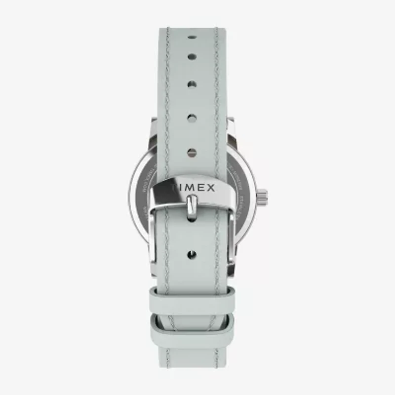 Timex Womens Blue Leather Strap Watch Tw2y67100jt