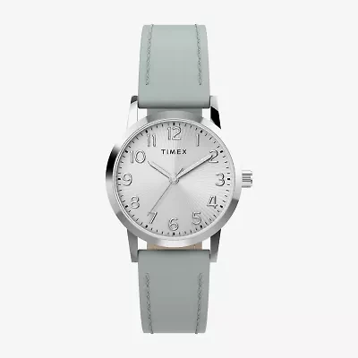 Timex Womens Blue Leather Strap Watch Tw2y67100jt