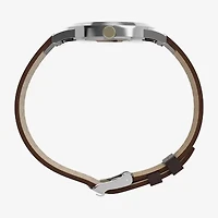 Timex Mens Brown Leather Strap Watch Tw2y67600jt
