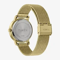 Timex Womens Gold Tone Stainless Steel Bracelet Watch Tw2y48700jt