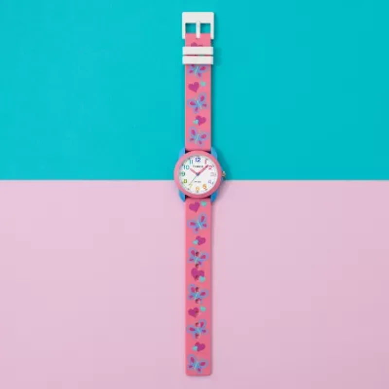 Timex Girls Pink Strap Watch Tw2y59700jt