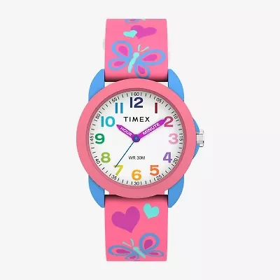 Timex Girls Pink Strap Watch Tw2y59700jt