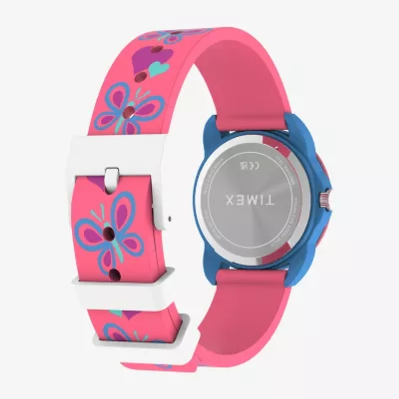 Timex Girls Pink Strap Watch Tw2y59700jt