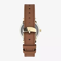 Timex Womens Brown Leather Strap Watch Tw2y72700jt