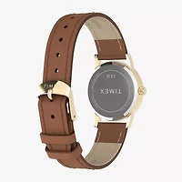 Timex Womens Brown Leather Strap Watch Tw2y72700jt