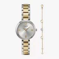 Timex Womens Two Tone Watch Boxed Set Twg068200ji