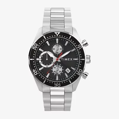 Timex Mens Silver Tone Stainless Steel Bracelet Watch Tw2y56900vq