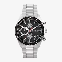 Timex Mens Silver Tone Stainless Steel Bracelet Watch Tw2y56900vq