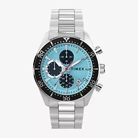 Timex Mens Silver Tone Stainless Steel Bracelet Watch Tw2y62200vq