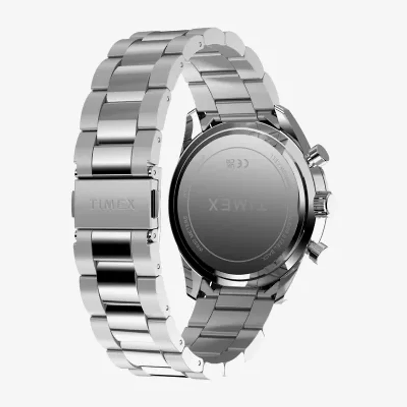 Timex Mens Silver Tone Stainless Steel Bracelet Watch Tw2y62200vq