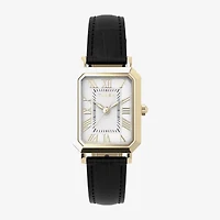 Timex Womens Black Leather Strap Watch Tw2y71900vq